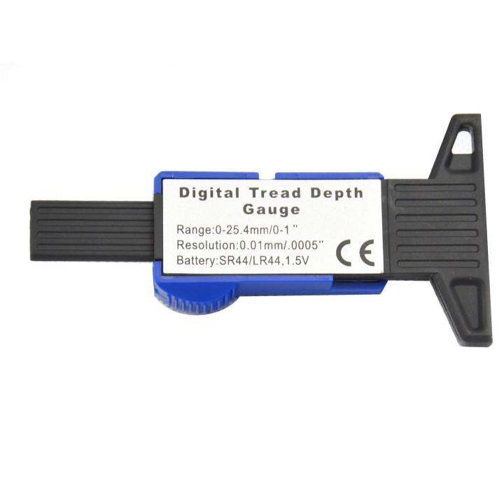 Digitální měřič hloubky dezénu pneumatiky 0 - 25,4 mm