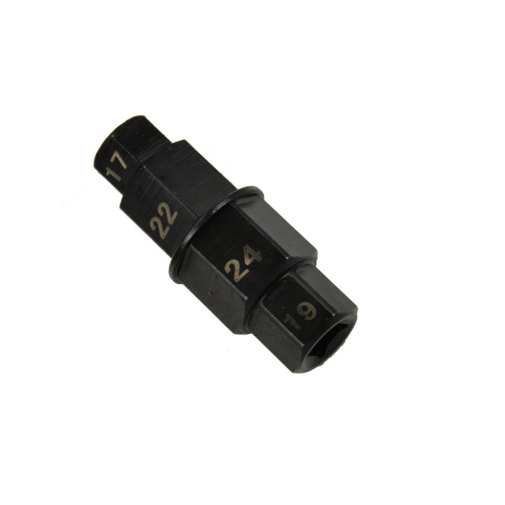 Šestihranný klíč pro nápravy motocyklů, 17, 19, 22, 24mm