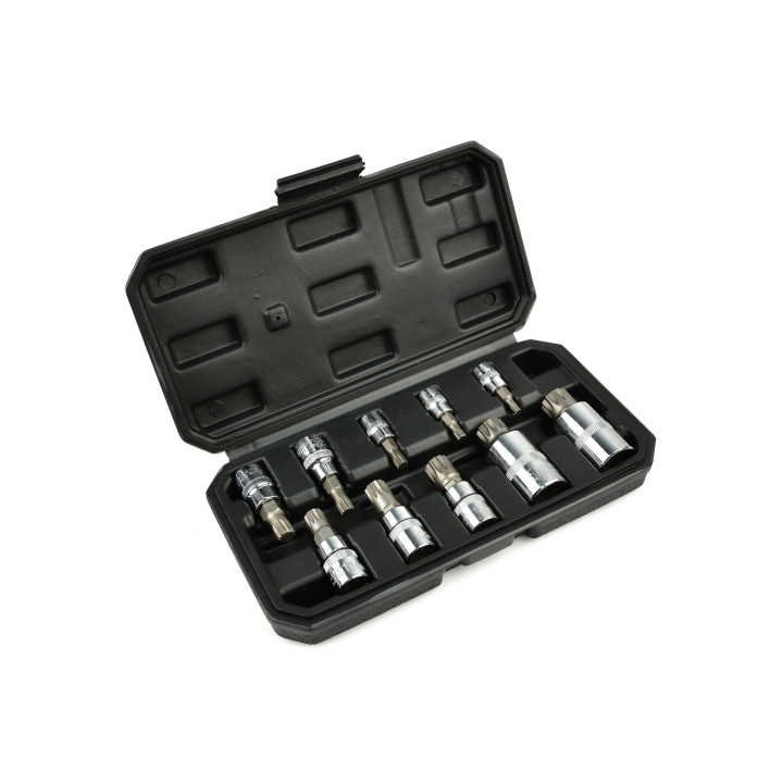 Sada nástrčných Spline bitů - M4, M5, M6, M8, M9, M10, M12, M14, M16, M18, 10ks