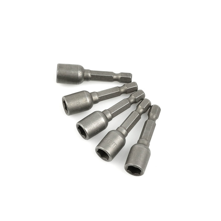Magnetický imbusový nástrčný šroubovák, 8mm x 48mm, 1/4", 5ks