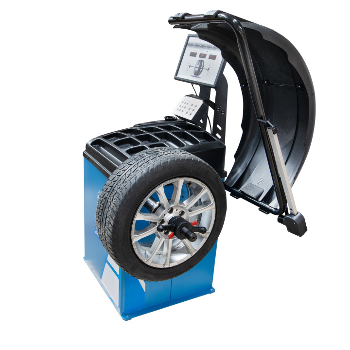 Vyvažovačka kol 10"-24", automatické měření dat, 17" LED displej