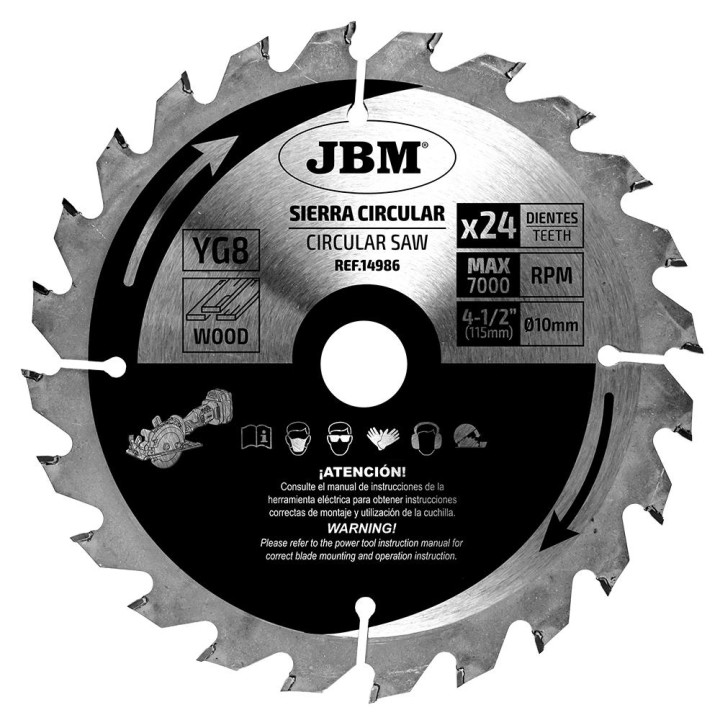 Pilový kotouč 24T 115mm na dřevo (pro JBM60011)