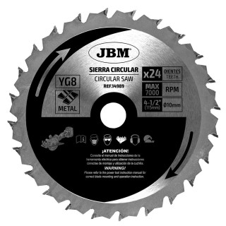 Kotoučový pilový kotouč 24T 115 mm na kov (pro JBM60011)